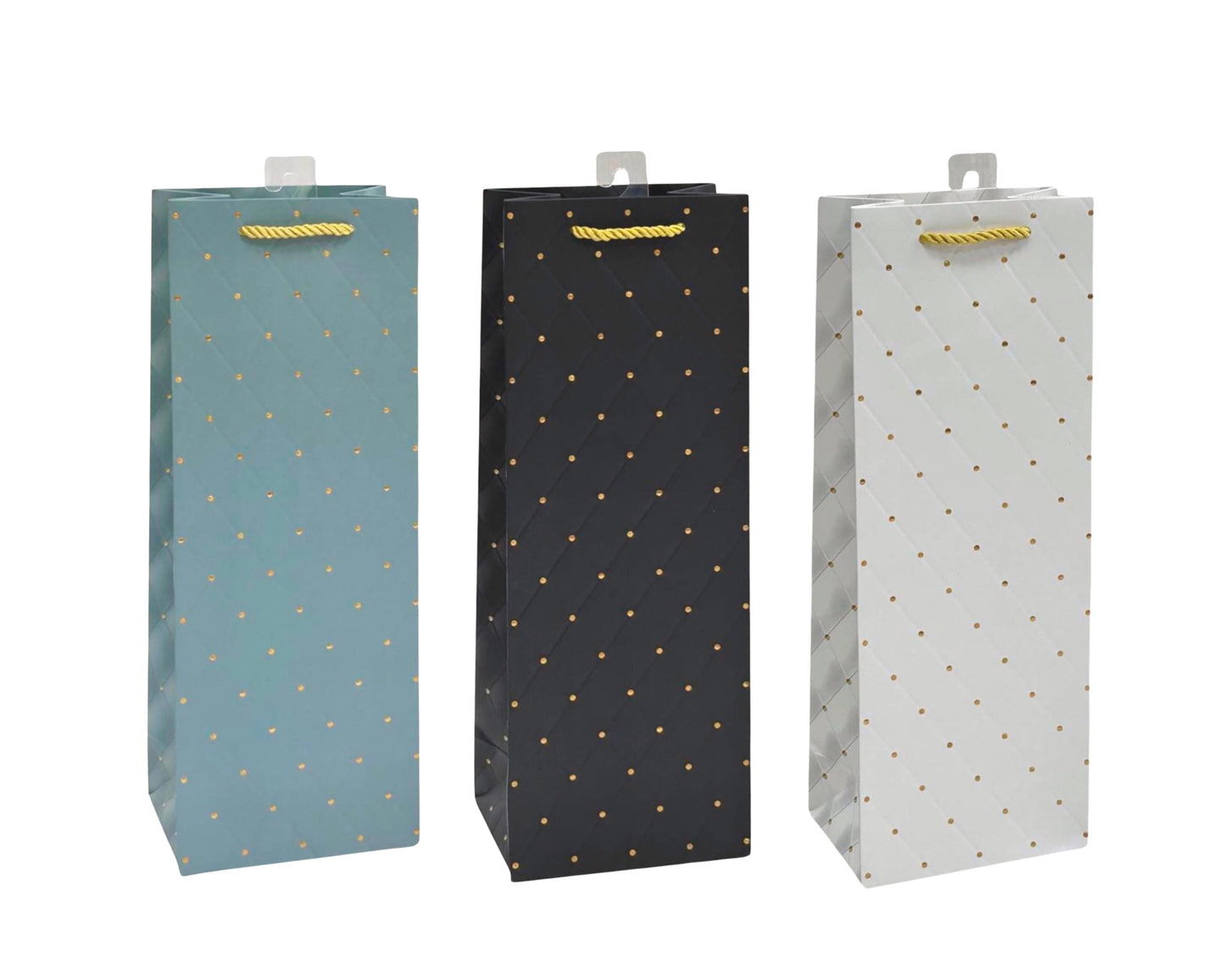 Bulk 24 Glamorous Bottle Gift Bag Foiled Btl 36cm
