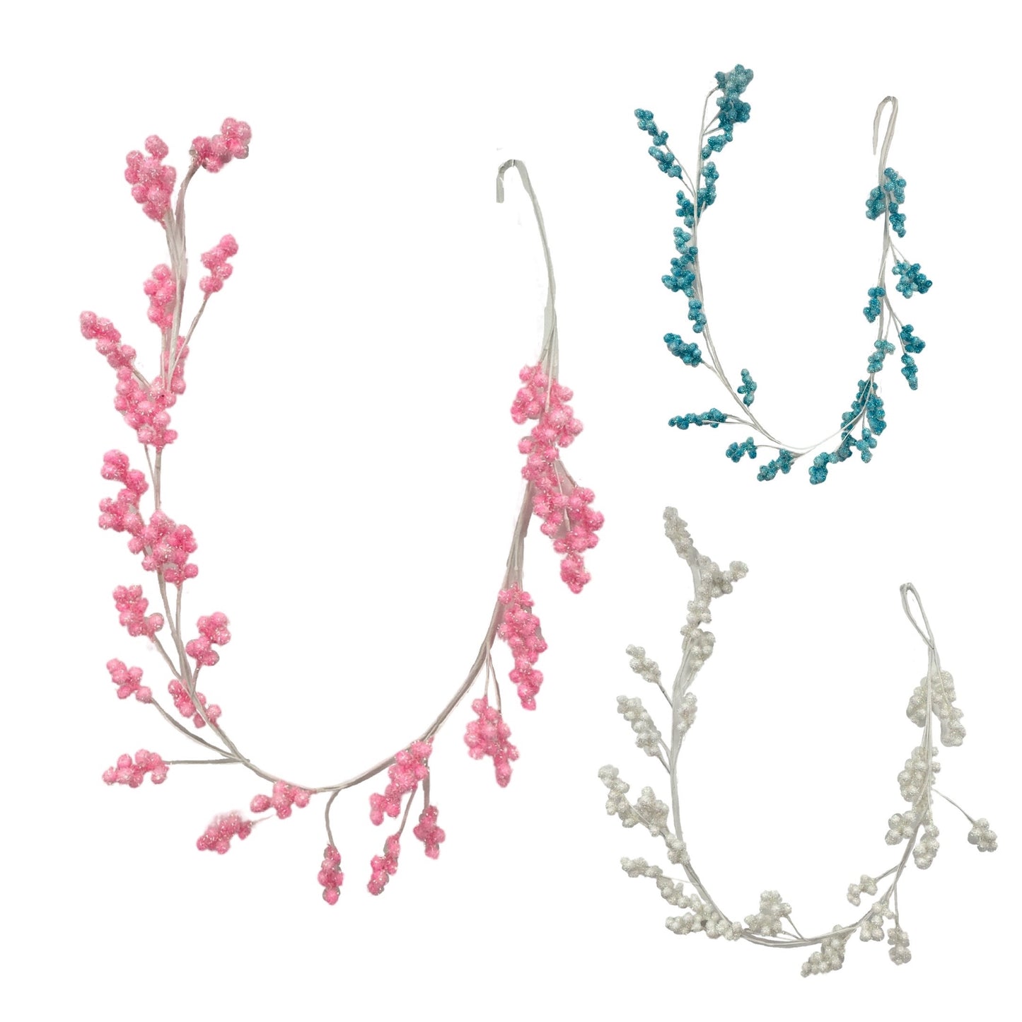 bulk 12 Candy Berry Garland Assorted 162cm