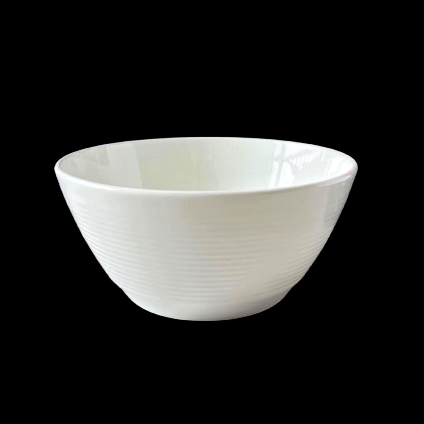 bulk 24 White Fine Bone China Embossed Bowl 16cm