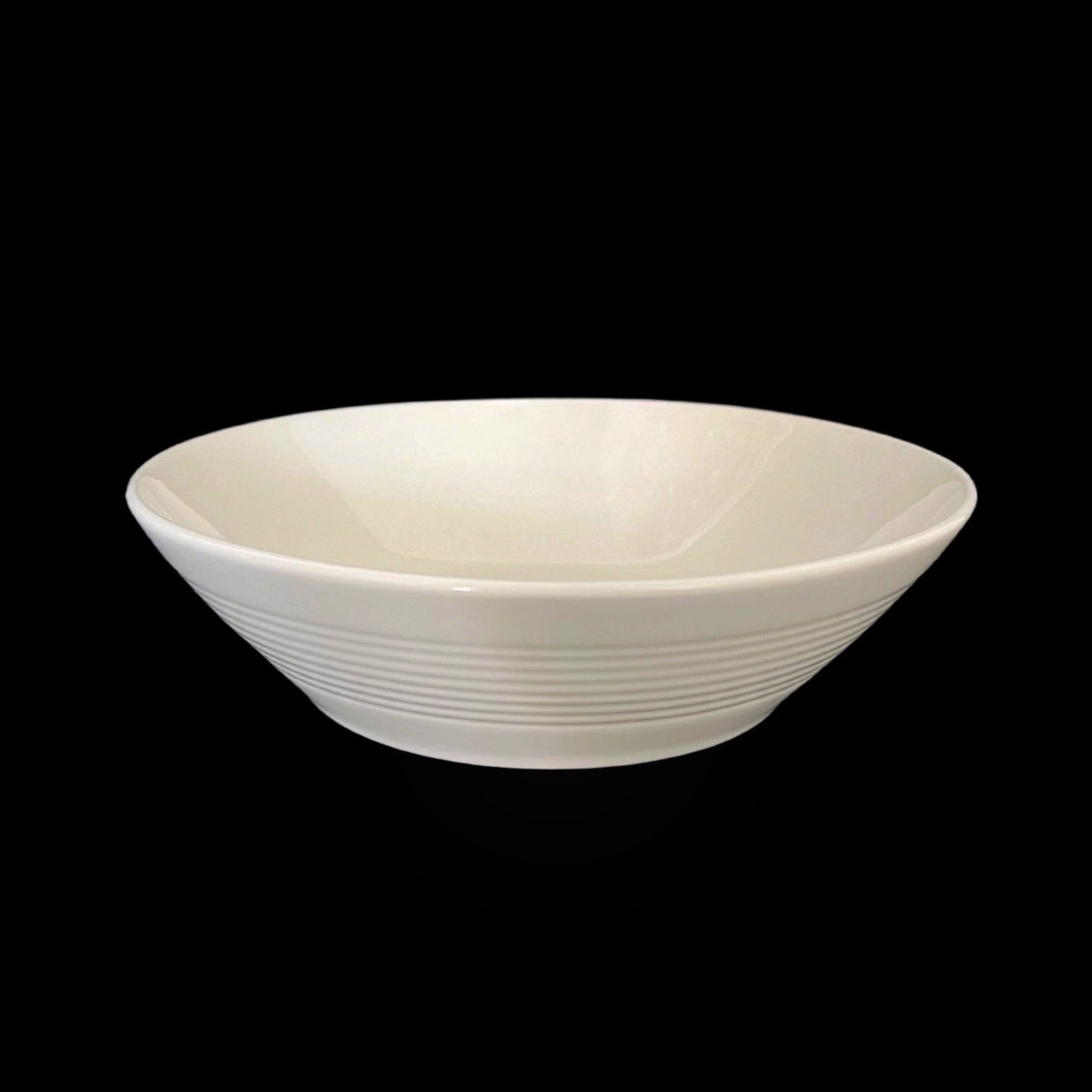 bulk 18 White Fine Bone China Embossed Bowl 19cm