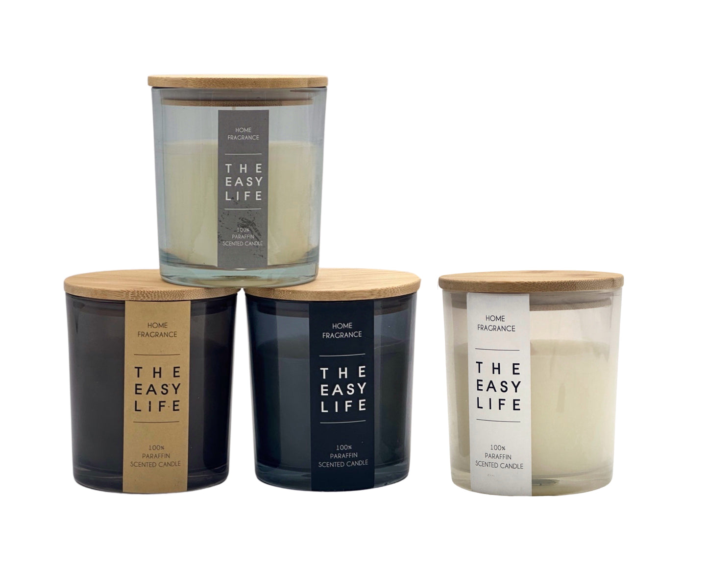 bulk 12 Scented Glass Jar Candle w/ Lid 250G 10cm
