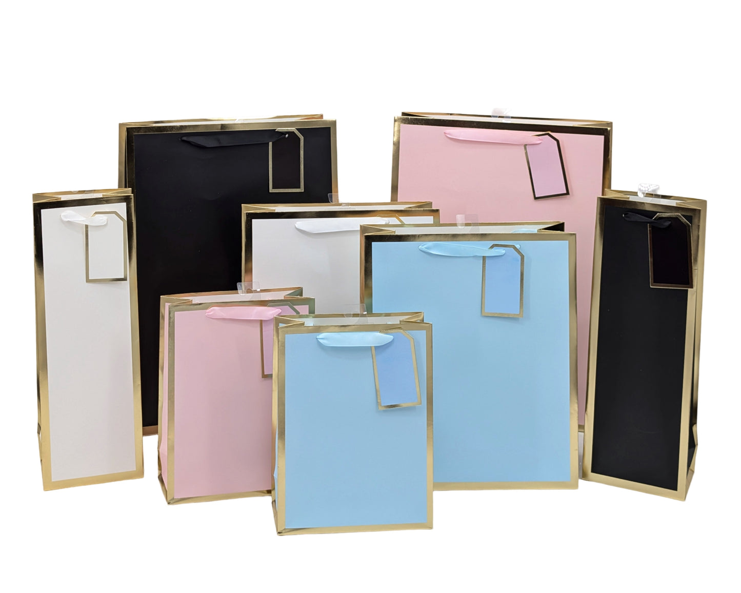 bulk 24 Gold Deluxe Foiled Gift Bag 32cm
