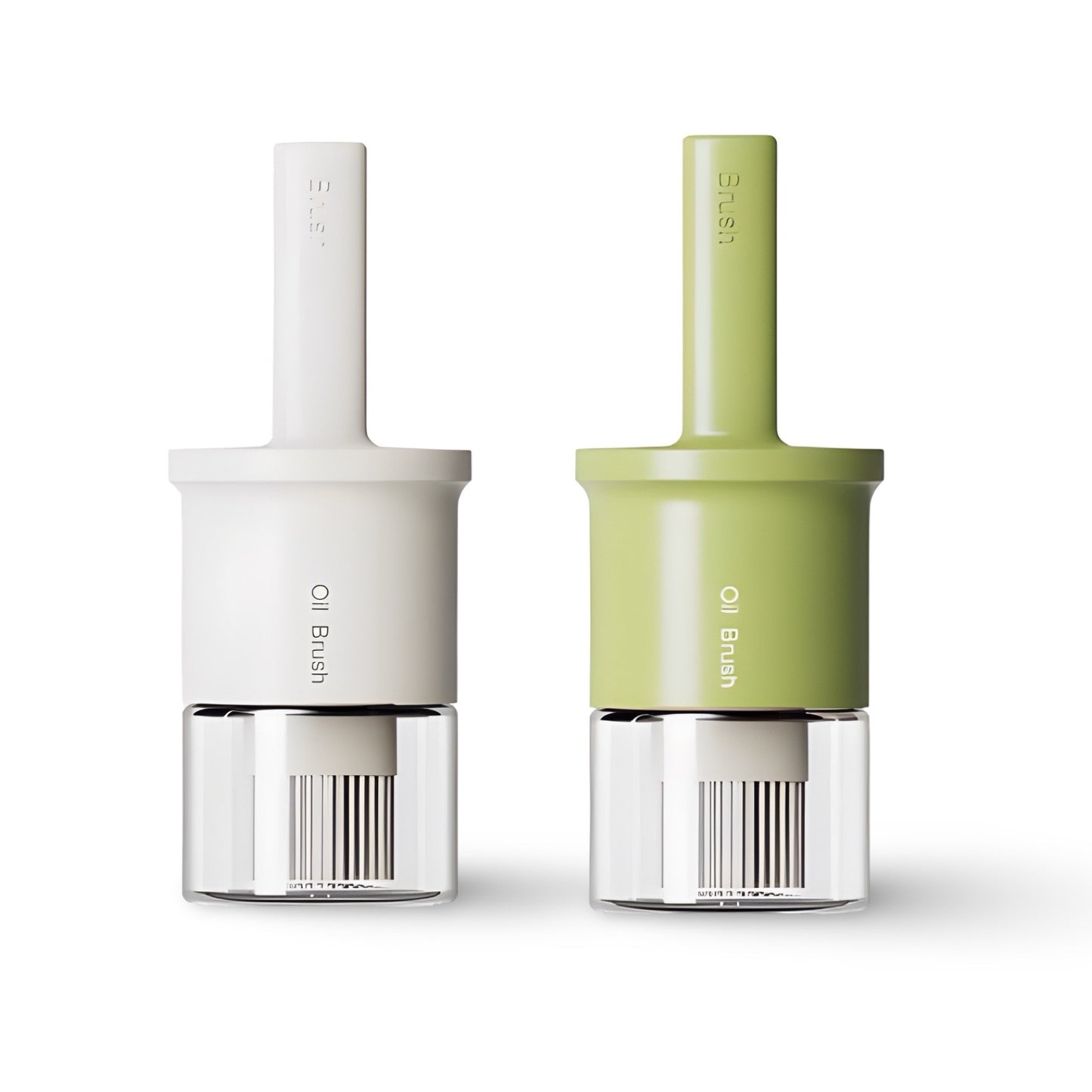 Set 2 Glass Oil Dispenser w/ Brush 300ml 2 Assort
