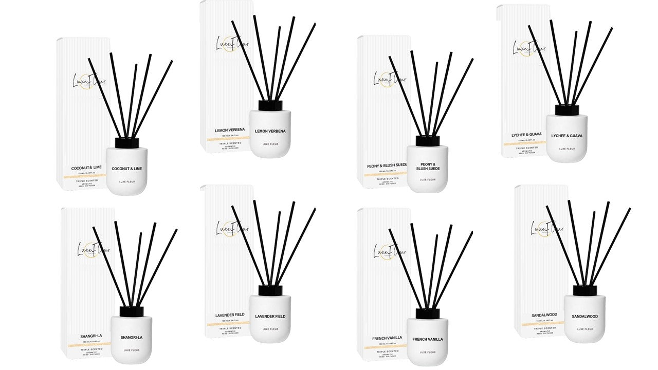 bulk 8 Luxe Fleur Diffuser 150ml 8 Fragrances