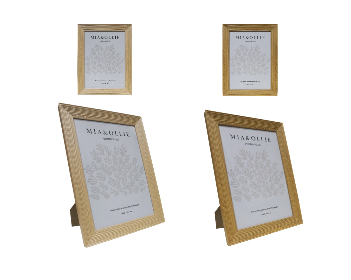 Set 2 Photo Frame Oak 'A4 Size' 21x29cm