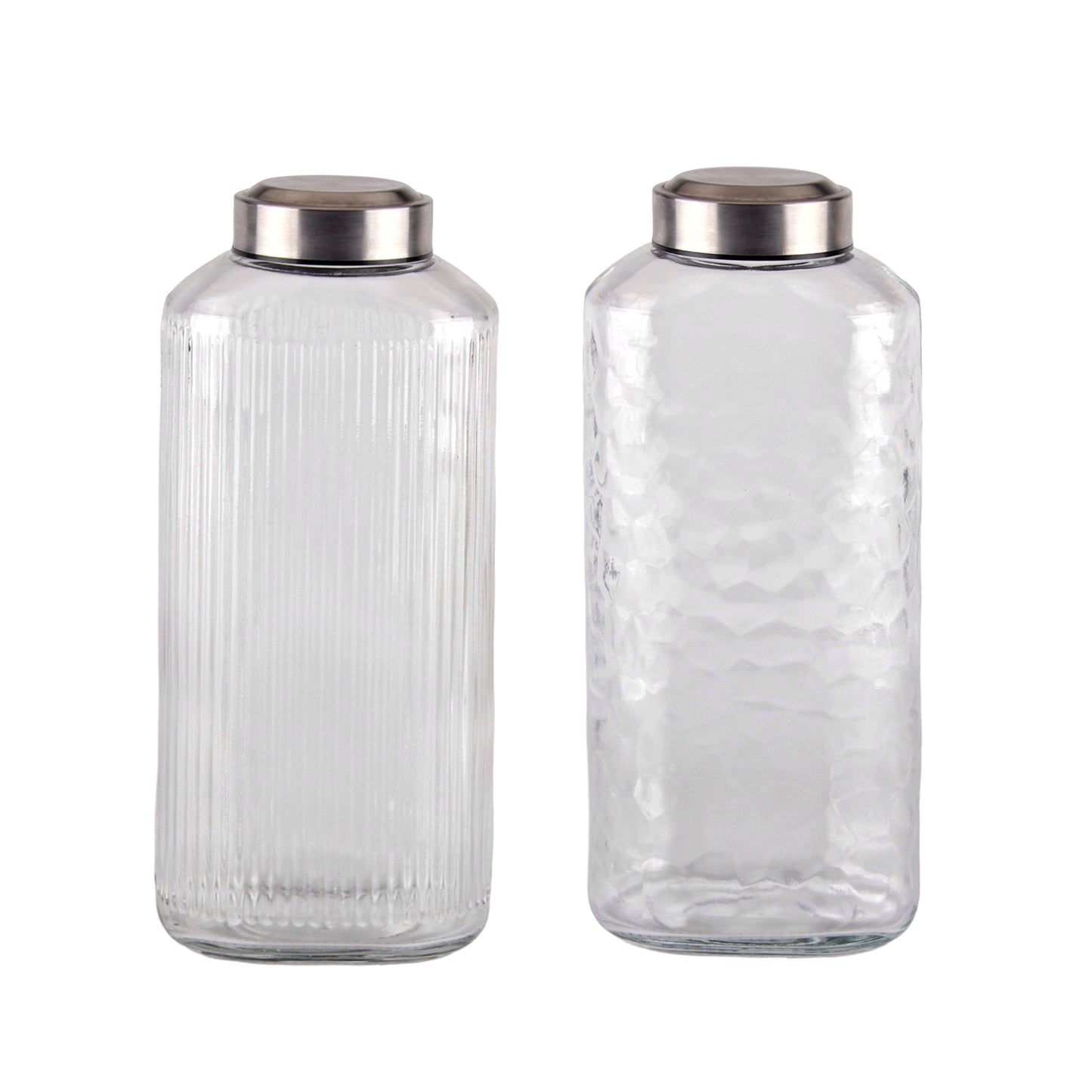 bulk 6 Glass Bottle w/ Metal Screw Lid 1.8Lt 30cm