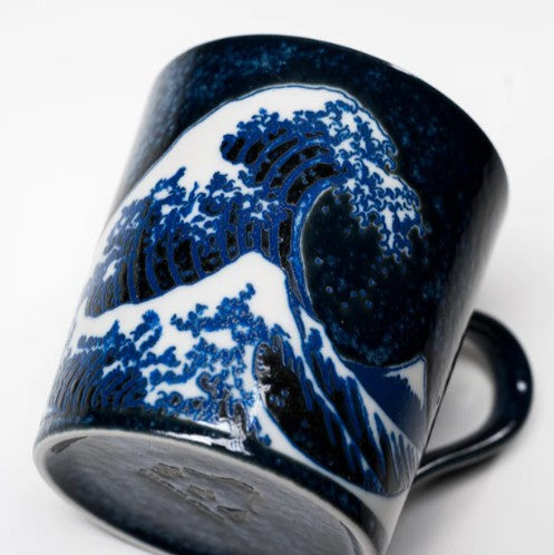 Mug with Handle 300ml Great Wave Design - Image 2