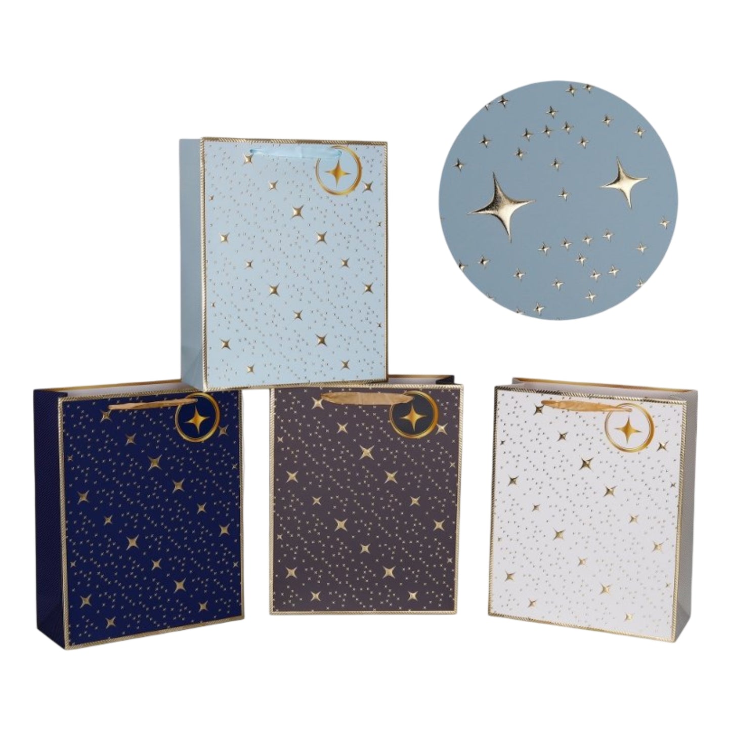bulk 24 Xlarge Night Sky Gift Bag Foiled 42cm