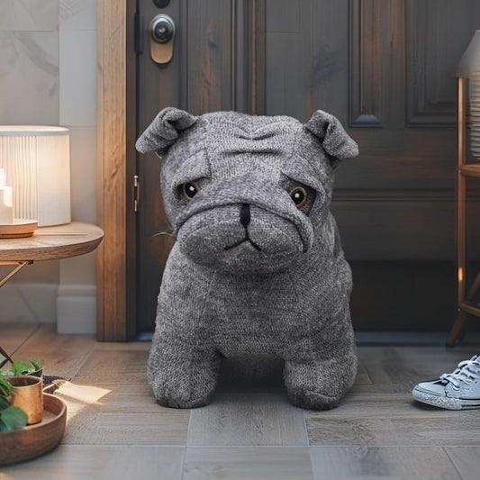 Grey French Bulldog Door Stopper 23cm - Image 2