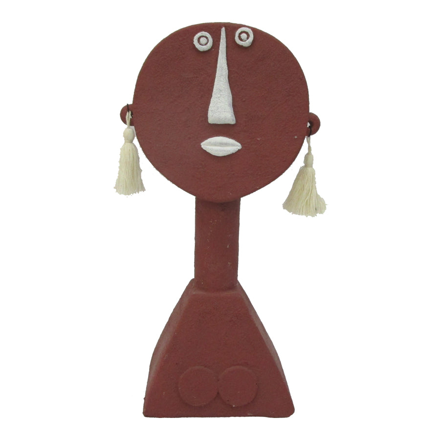 Contemporary Terracotta Tribal Lady 30cm - Image 2
