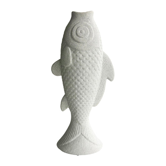 Contemporary White Fish Vase / Ornament 30cm - Image 2