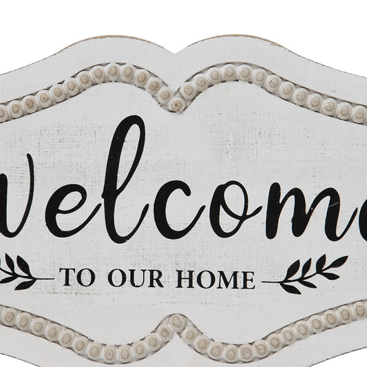 Welcome to Our Home Wall Art 48cm - Image 2
