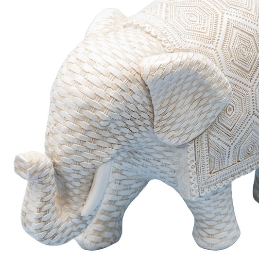 Woven Look Elephant Ornament 17cm - Image 2