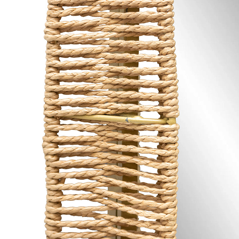 Hamptons Oval Weave Mirror 50x100cm - Image 4