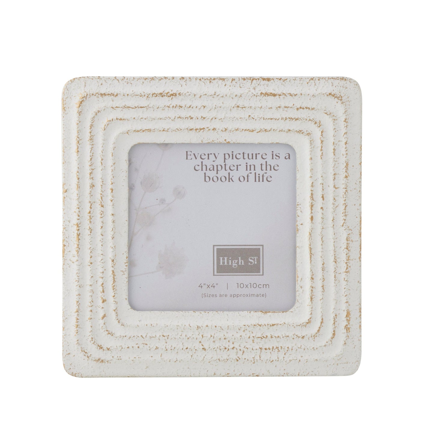 Willow Distressed 4x4" Photoframe 15cm