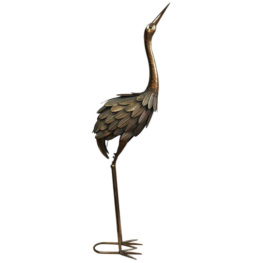 Lustre Gold Crane Looking Up 34x118cm - Image 2