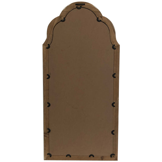French Provincial Classic Wood-Frame Wall Mirror 41x93cm - Image 2