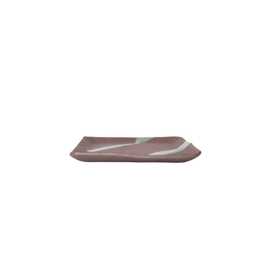 Saucer Apex 12.8cm Green Bisque Glaze - Image 2