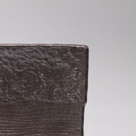 Plate Sushi Rectangular 21cm Matte Black Glaze - Image 2