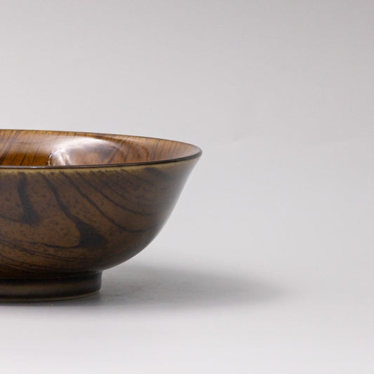 Udon Bowl 19cm Dark Kurumi Glaze - Image 2