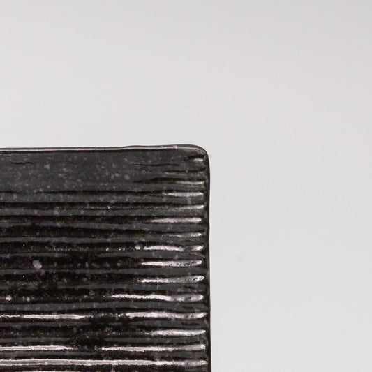 Sauce Dish 10cm Mamezara Black Contour Glaze - Image 2