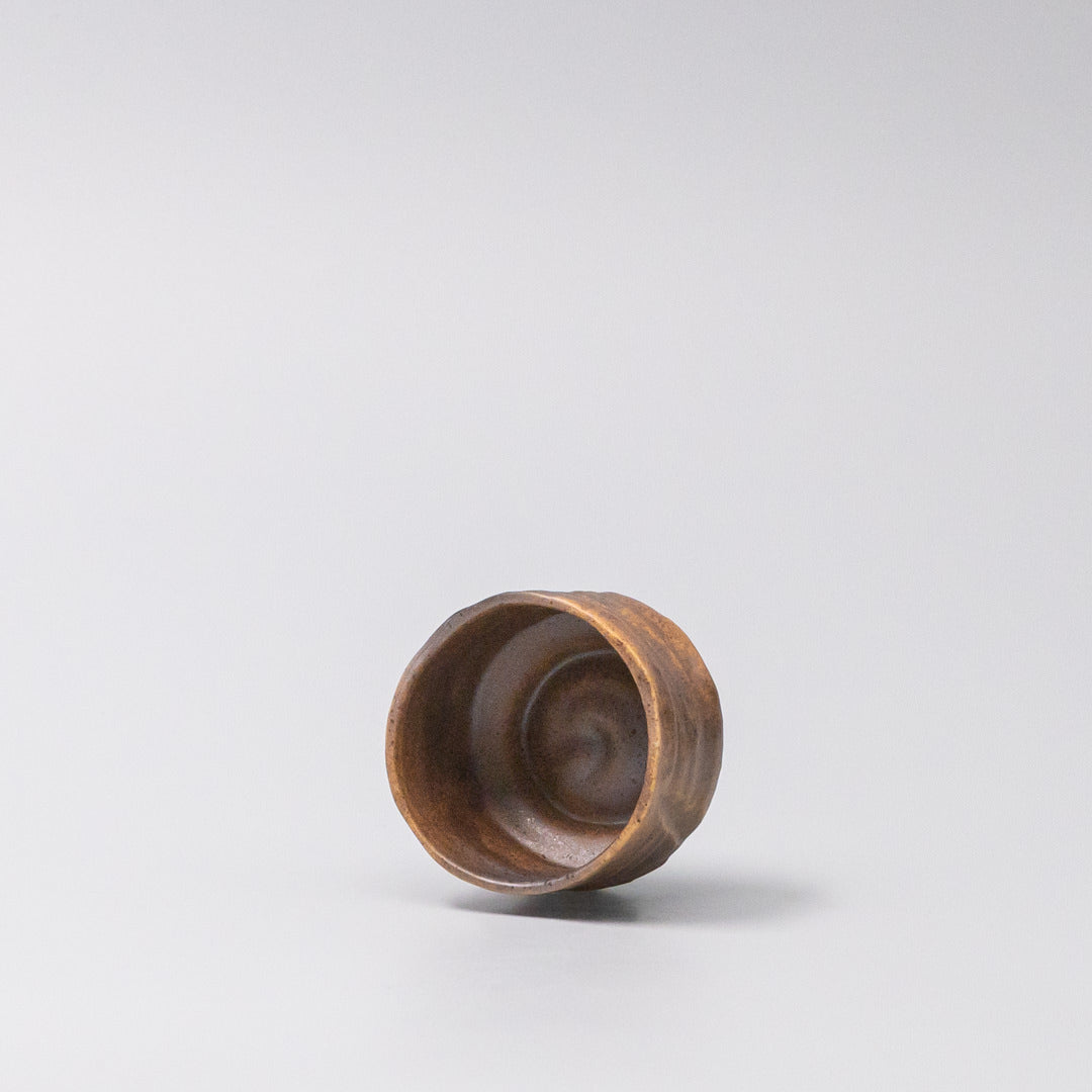 Sake Cup Ochre Glaze - Image 3