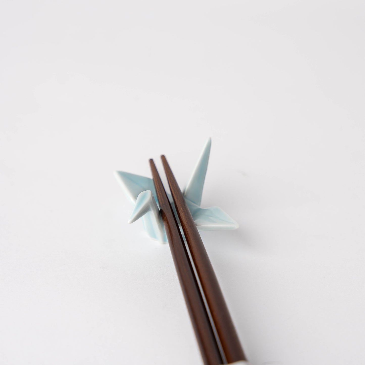 Chopstick Rest Origami Crane Light Blue - Image 2