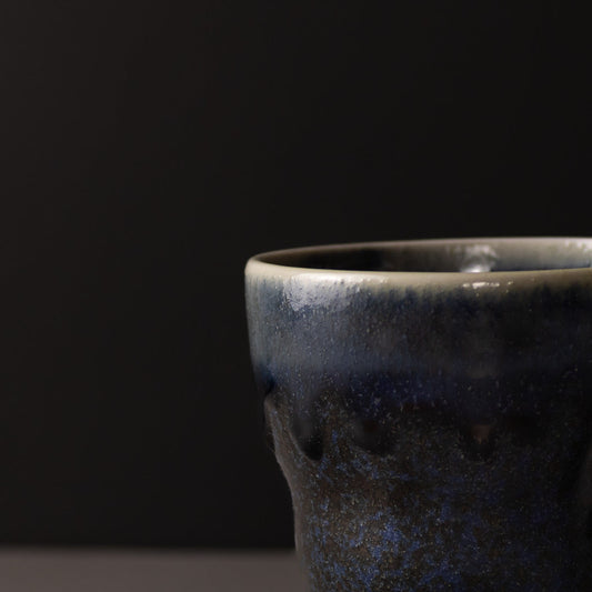 Mug Yunomi 280ml Dark Indigo Glaze - Image 2