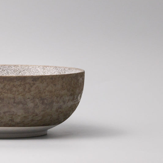 Serving Bowl 24cm Crazed Grey Glaze - Image 2