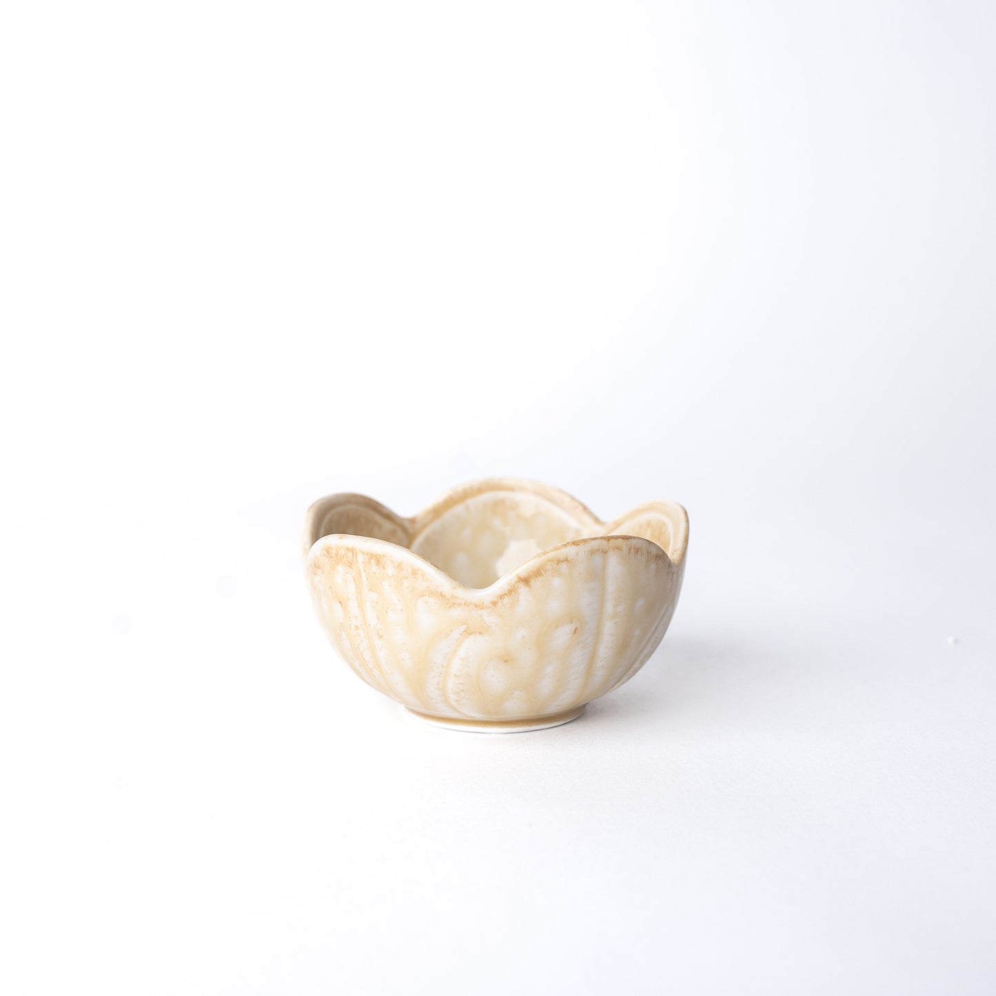 Sauce Dish Ume Shape Dune Glaze - Image 3