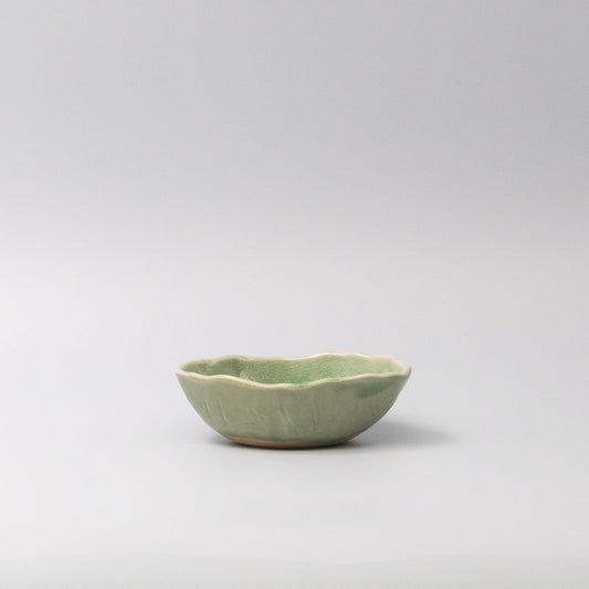 Bowl Oval 13.5cm Amane Emerald Glaze - Image 2