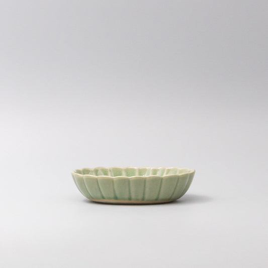Bowl Oval 16cm Amane Emerald Glaze - Image 2