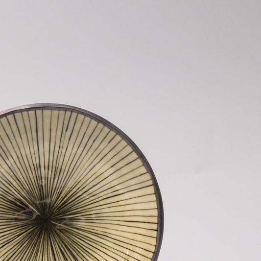 Saucer 13.5cm Green Converging Line Glaze - Image 2