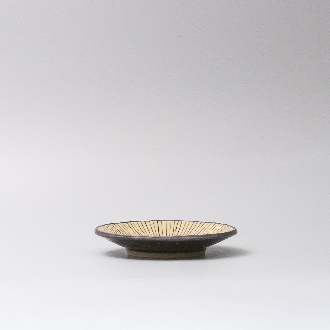 Saucer 13.5cm Green Converging Line Glaze - Image 4