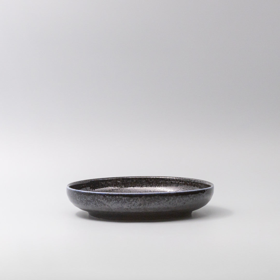Plate High Rim 22cm Midnight Pearl Glaze - Image 4