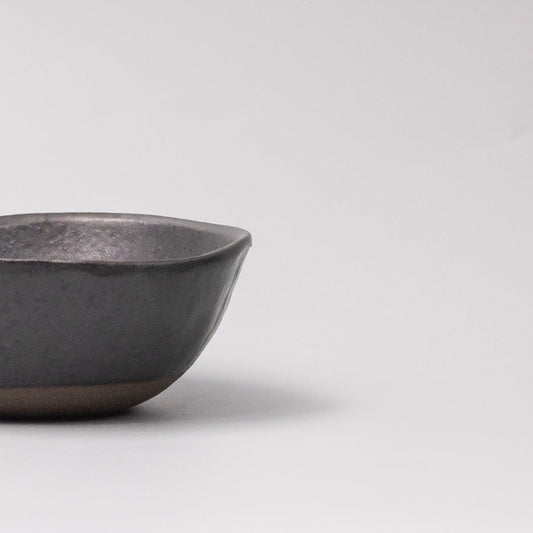 Lopsided Bowl 11.5cm Black Glaze - Image 2