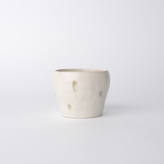 Cup 8cm 160ml Cream Silk Road Design - Image 2