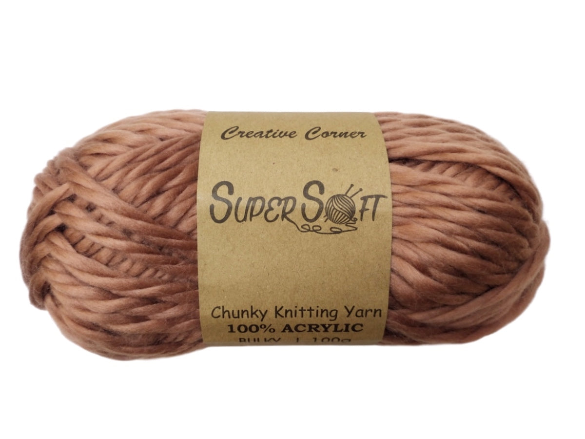 bulk 12 Rust Chunky Yarn 100G