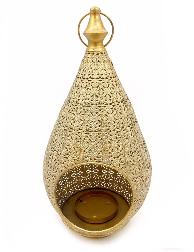 Moroccan Style Teardrop Lantern Candle Holder 38cm