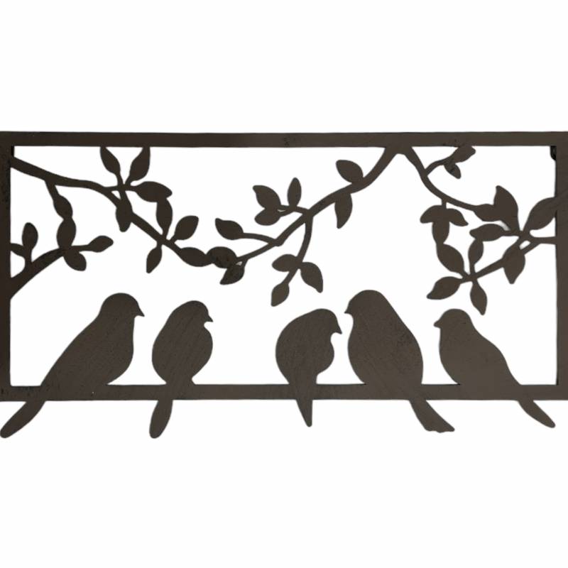 Birds On A Wall Wall Art 29cm