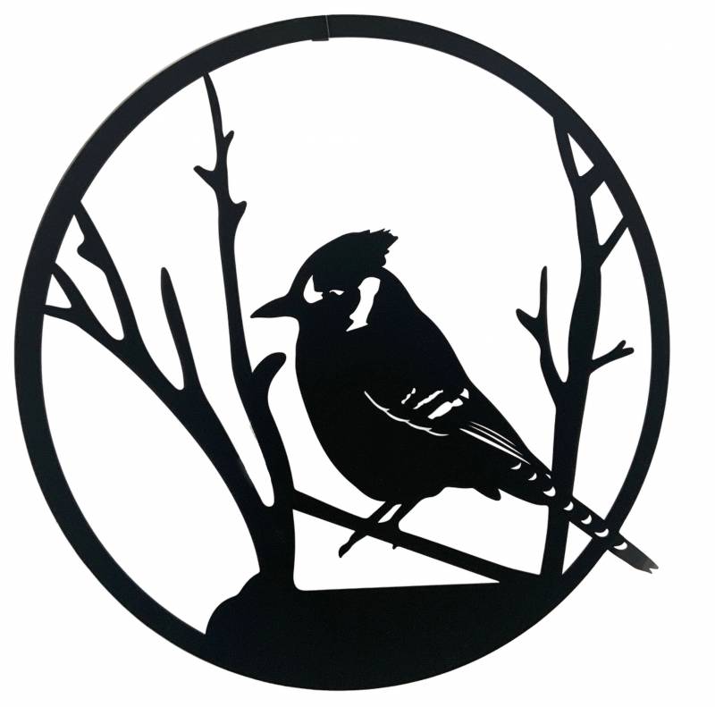 Bird Round Wall Art 60cm
