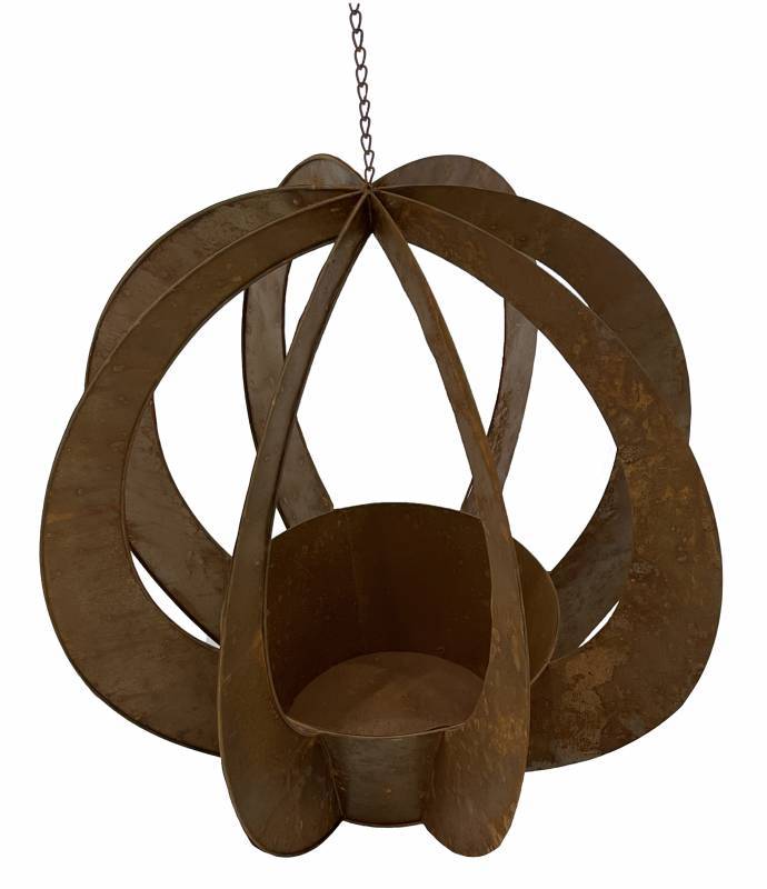 Large Metal Hanging Planter 110cm - Image 3