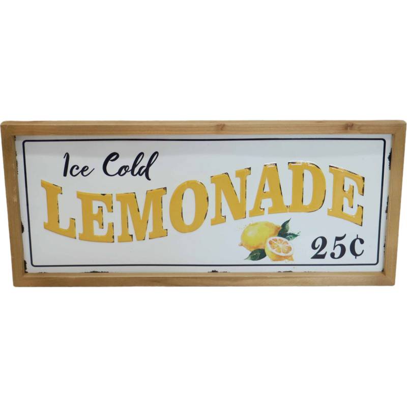 Lemonade Sign Wall Art 27cm