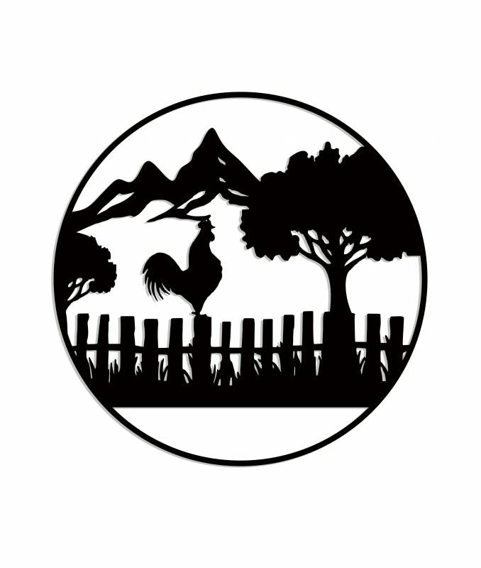 Farm Fence Wall Art 99cm