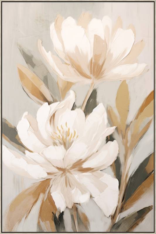 Terra Flower Framed Canvas 120cm