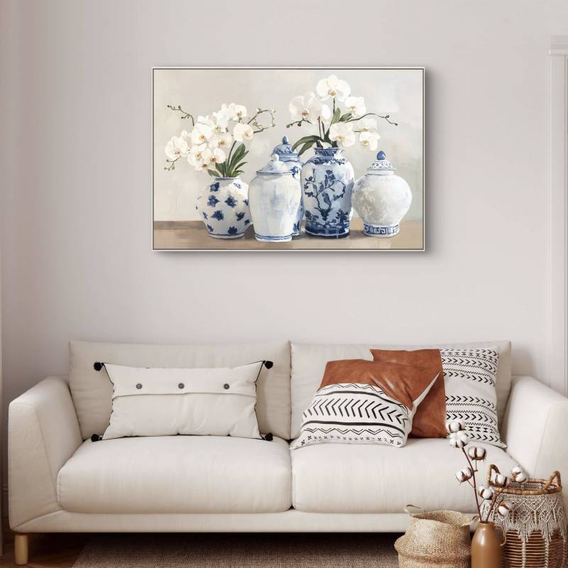 Wild Grace Orchid Artwork 80cm - Image 4