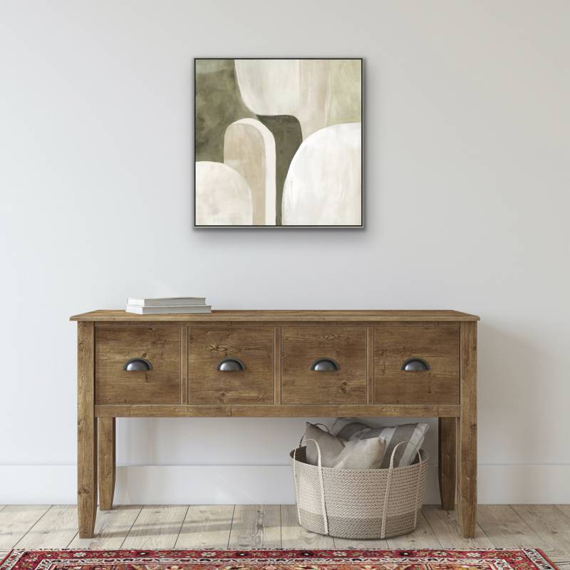 Green Abstract Artwork Framed Wall Art 80cm - Image 4