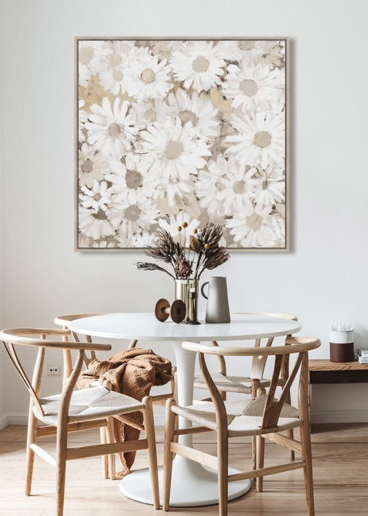 Tonal Flower Artwork 80cm - Image 2