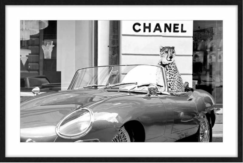 Cheetah Framed Artwork 80cm