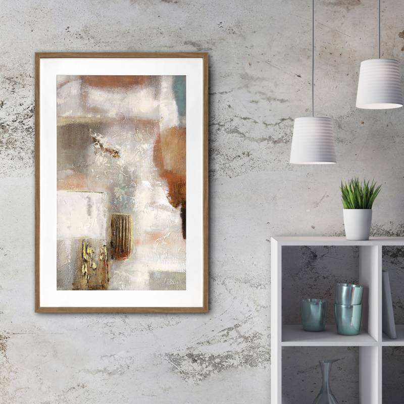 Dimitri Abstract Artwork Framed w Glass Front 120cm - Image 4